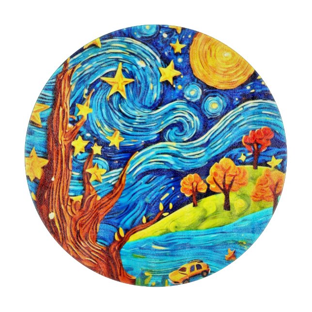 Tecknaden Starry Night: Surrealism Inspired Art (Framsidan)
