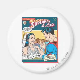 Tecknaden Superman och Lois Magnet