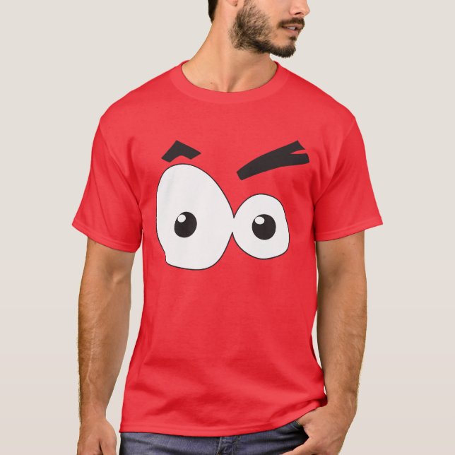 Tecknaden synar skjortan tee shirt (Framsida)