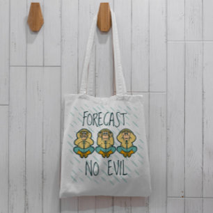 Tecknaden Tote Bag för tre Wise Monkey Tygkasse
