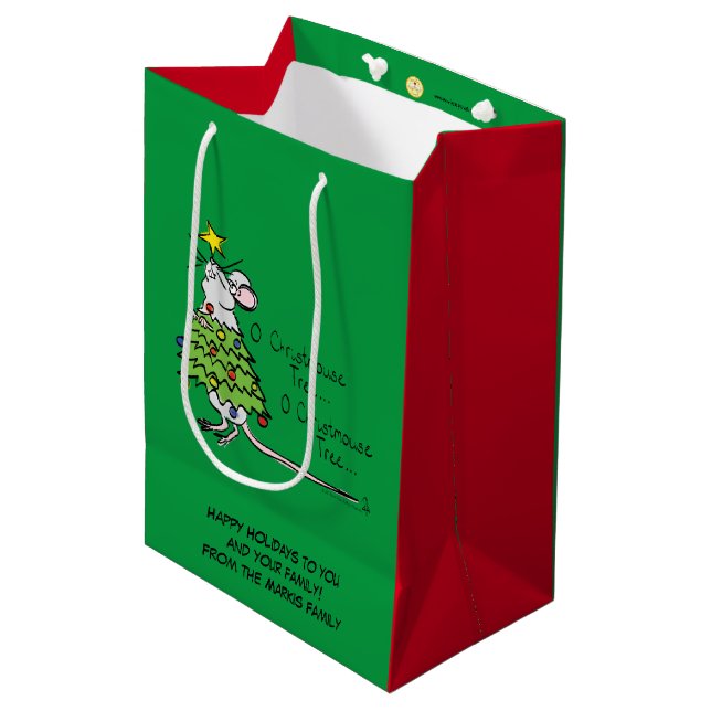 Tecknaden Träd i den fina julklappen (Framsidan Vinklad)