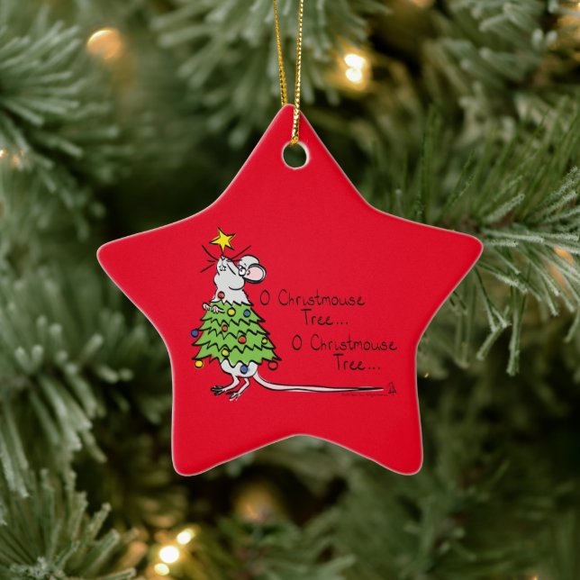 Tecknaden Träd i den fina julklappen Julgransprydnad Keramik (Träd)