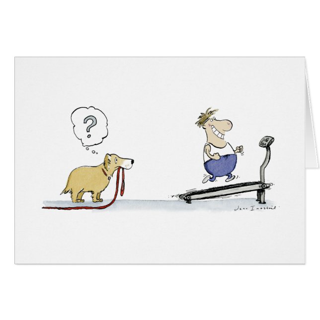 Tecknaden Treadmill OBS Kort (Framsidan Horizontal)