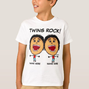 Tecknaden Twin Boys Sten T-shirt