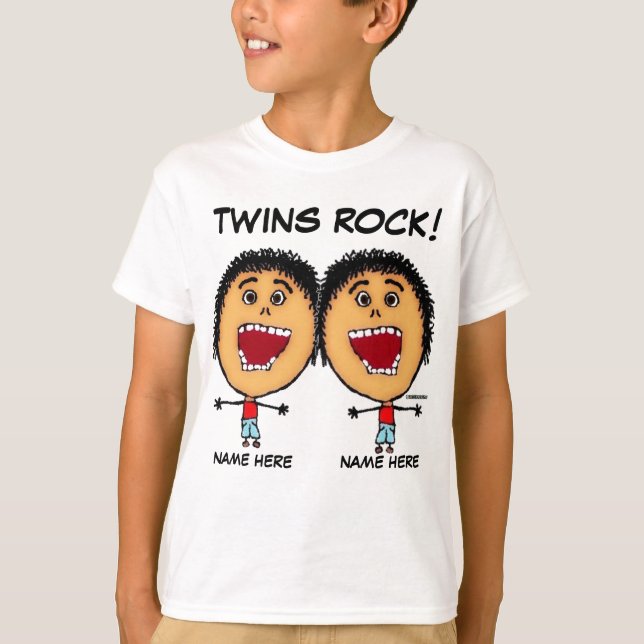 Tecknaden Twin Boys Sten Tröja (Framsida)