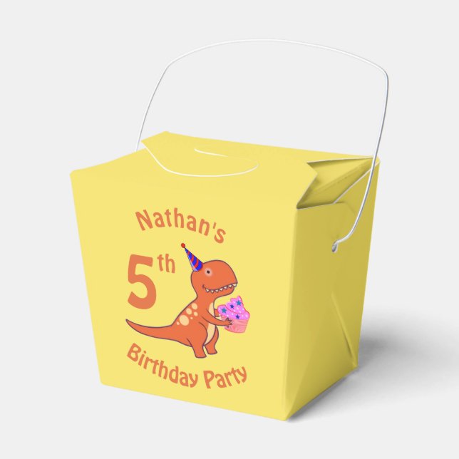 Tecknaden Tyrannosaurus Dinosaur Presentaskar (Framsidan Sidan)