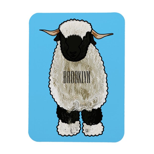 Tecknaden Valais Blendorse får illustration Magnet (Vertikal)