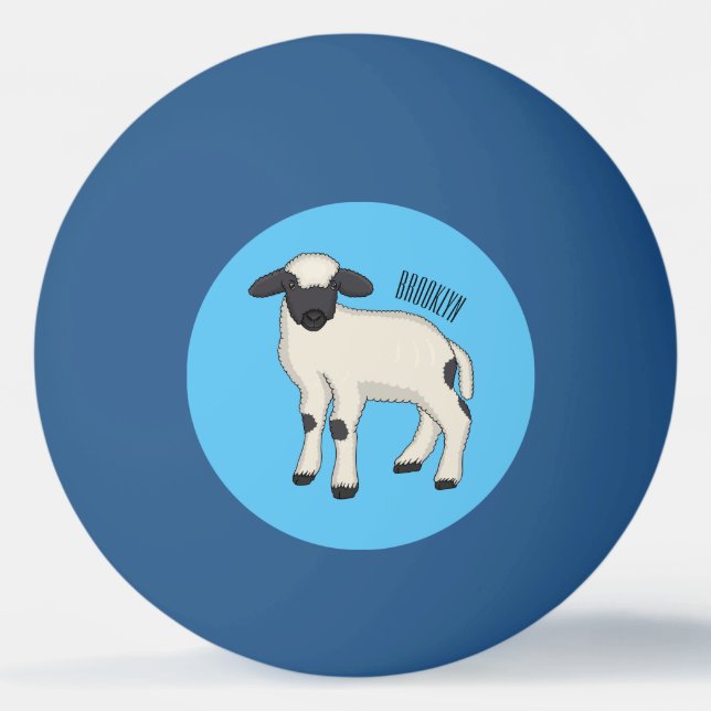 Tecknaden Valais Blendorse får illustration Pingisboll (Framsidan)