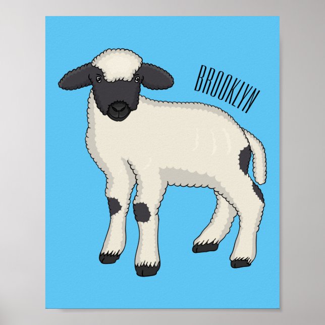 Tecknaden Valais Blendorse får illustration Poster (Framsidan)
