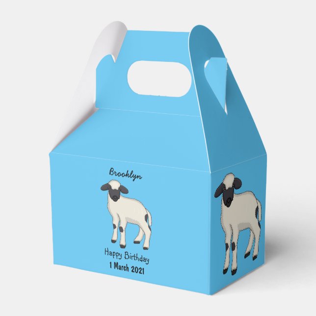 Tecknaden Valais Blendorse får illustration Presentaskar (Framsidan Sidan)