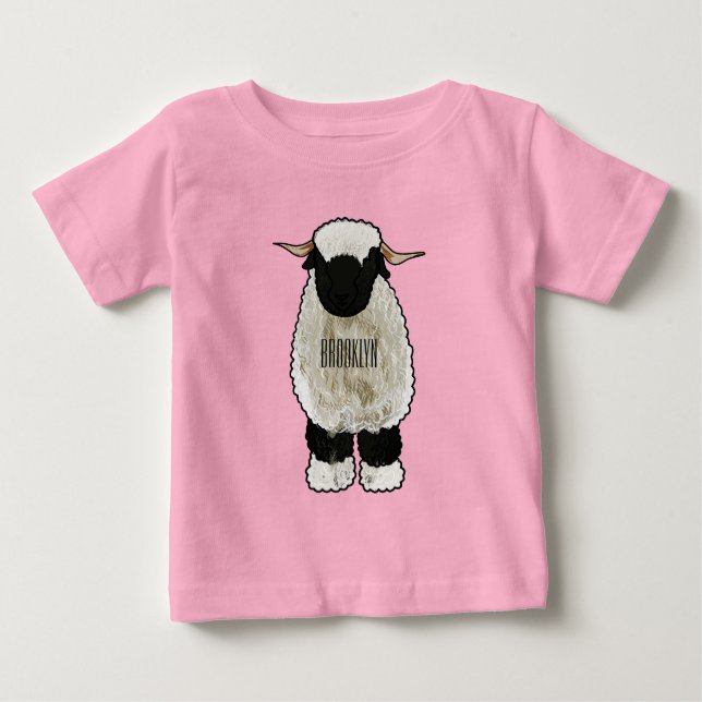 Tecknaden Valais Blendorse får illustration T Shirt (Framsida)
