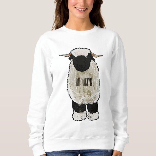Tecknaden Valais Blendorse får illustration T Shirt (Framsida)