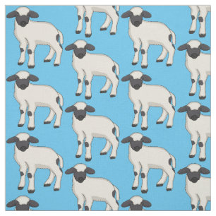 Tecknaden Valais Blendorse får illustration Tyg