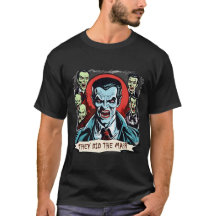 Tecknaden Vampre Dracula Retro Horror Graphic