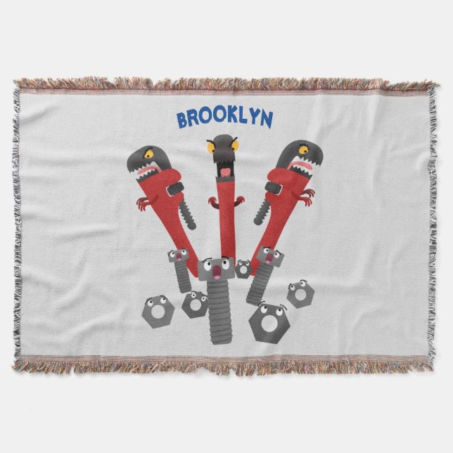 Tecknaden verktyg humor filt (Framsidan)