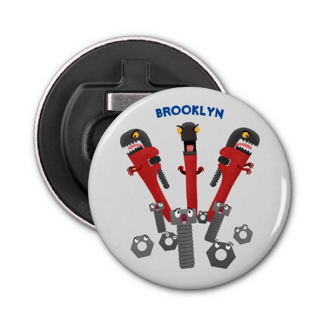 Tecknaden verktyg humor flasköppnare (Framsidan)