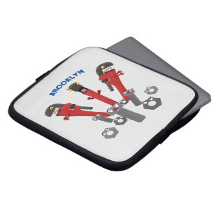 Tecknaden verktyg humor laptop fodral