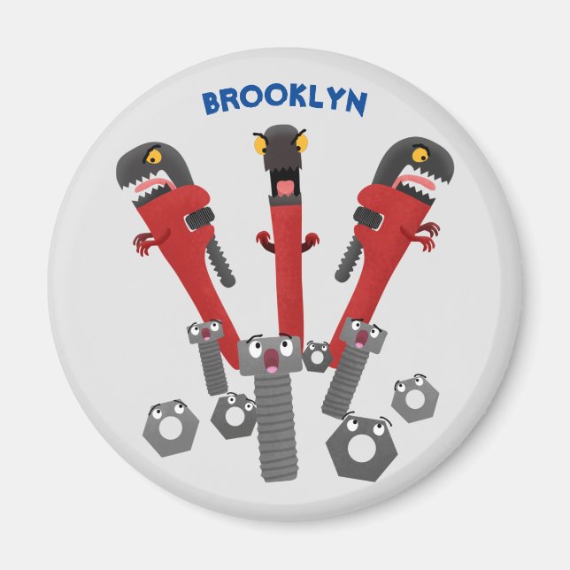 Tecknaden verktyg humor magnet (Framsidan)