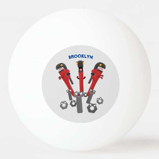 Tecknaden verktyg humor pingisboll (Framsidan)