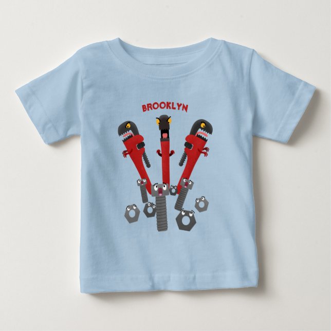 Tecknaden verktyg humor t shirt (Framsida)