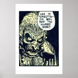 Tecknaden vintage Horror från den inre Poster