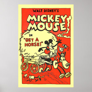 Tecknaden vintage Poster