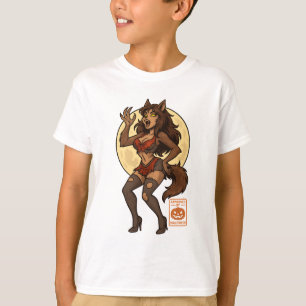 Tecknaden Werevarg Girl T Shirt