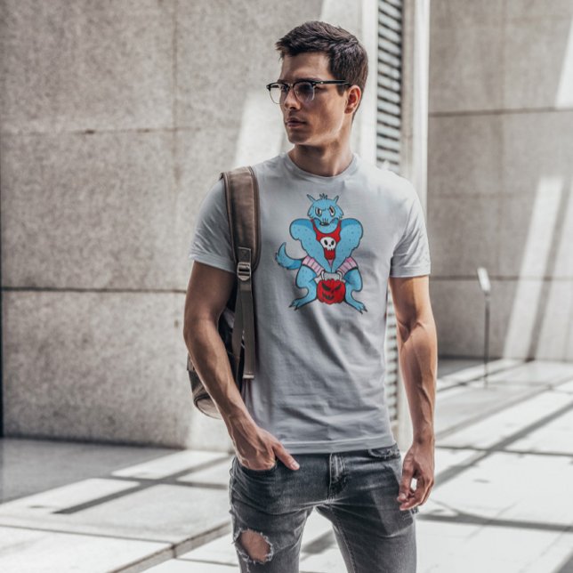 Tecknaden Werevarg Gym Lyiting Pumpkin T Shirt (Skapare uppladdad)