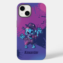 Tecknaden Zombie Character iphone case