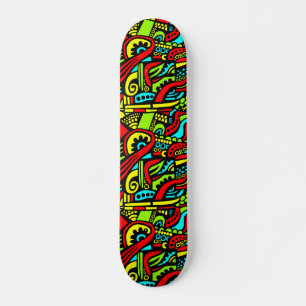 Tecknadens Abstrakt Mini Skateboard Bräda 18,7 Cm