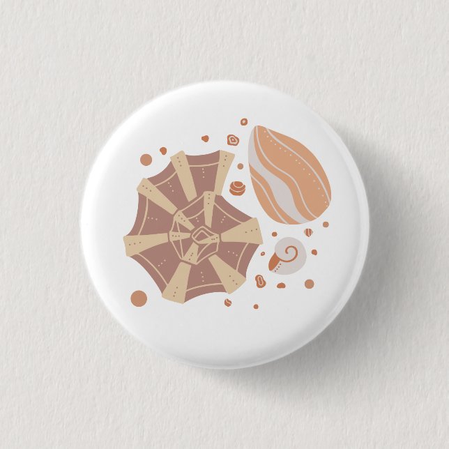 Tecknadens årskal med doodlornament knapp (Framsida)