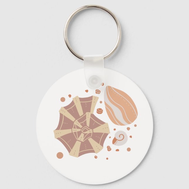 Tecknadens årskal med doodlornament nyckelring (Framsida)