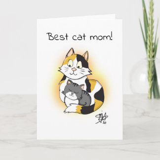 Tecknadens bästa Kat Mamma-avskrivning Kort