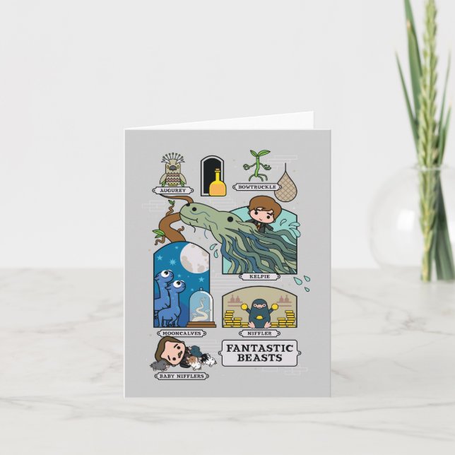 Tecknadens Beaster i livsmiljöer Kort (Framsida)