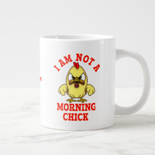 Tecknadens Chick JAG ÄR INTE EN MORNING PERSON Jumbo Mugg
