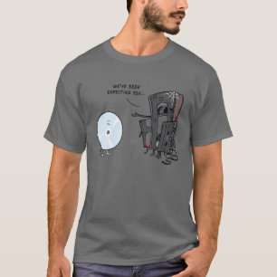 Tecknadens design för sladdar om kassettband och t shirt