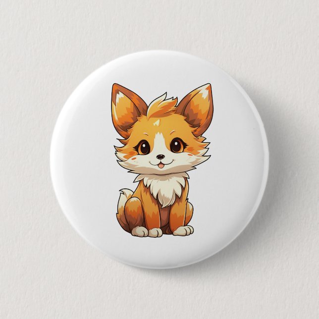 Tecknadens foxillustration knapp (Framsida)