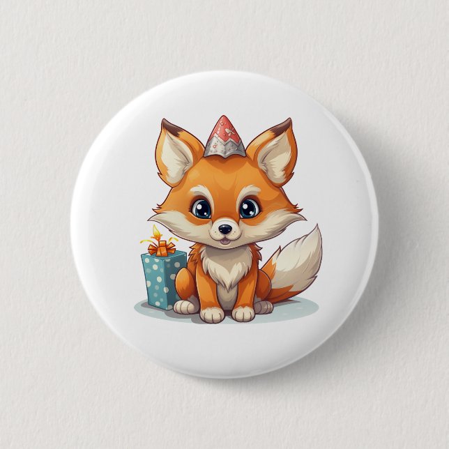 Tecknadens foxillustration knapp (Framsida)