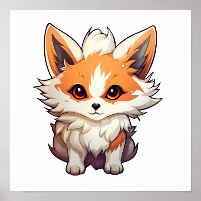 Tecknadens foxillustration poster (Framsidan)