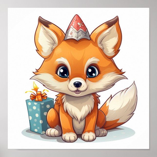 Tecknadens foxillustration poster (Framsidan)
