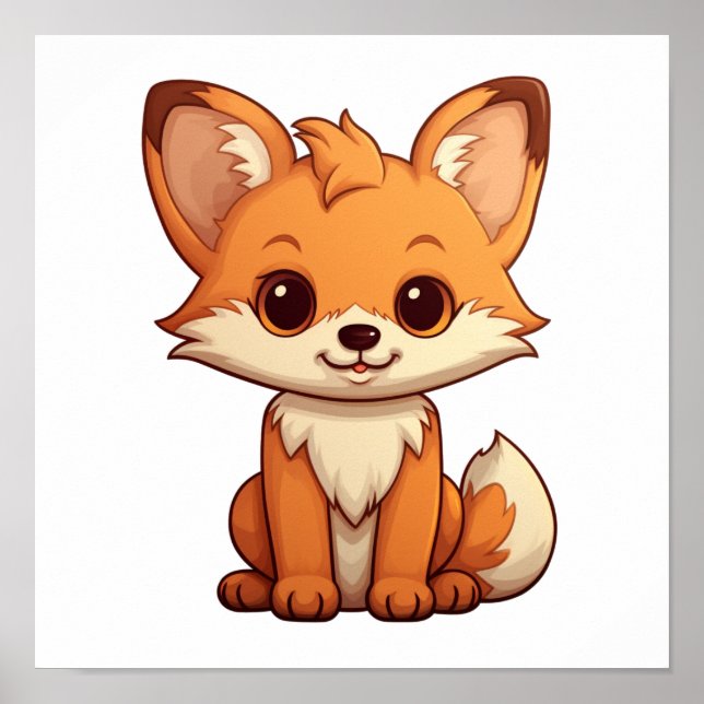 Tecknadens foxillustration poster (Framsidan)