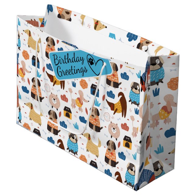 Tecknadens galna stora presentväska utan hund från (Framsidan Vinklad)