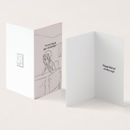 tecknadens hälsningskort för lycklig, Belet-årsjub Kort