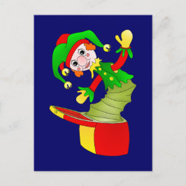 Tecknadens Jack i lådans dyna Vykort