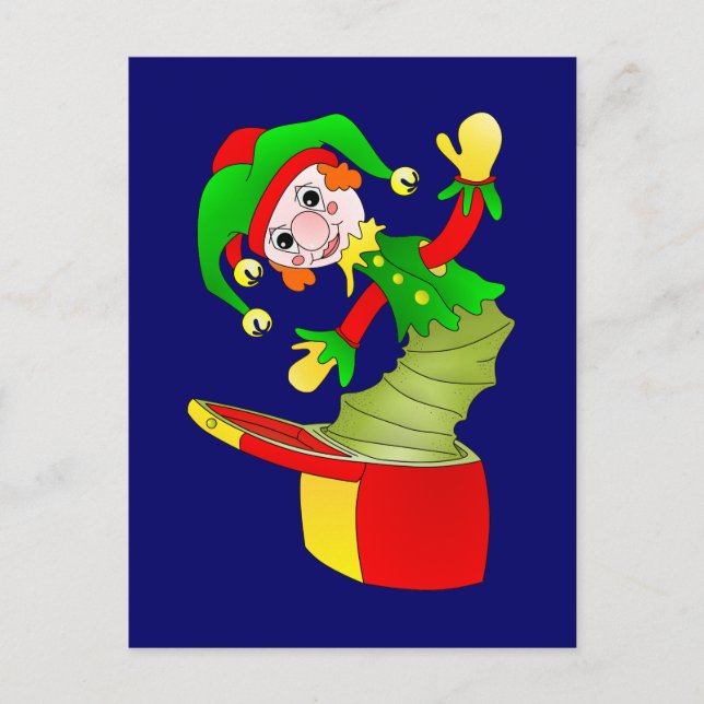 Tecknadens Jack i lådans dyna Vykort (Framsida)