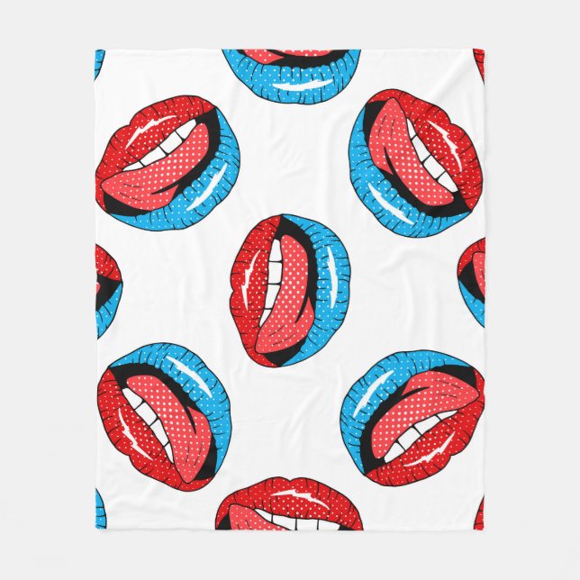 Tecknadens korrigeringsskyltar: Retro-popup Fleecefilt (Framsidan)