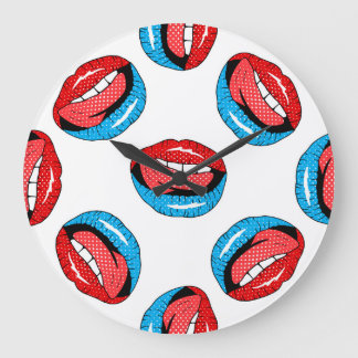 Tecknadens korrigeringsskyltar: Retro-popup Stor Klocka