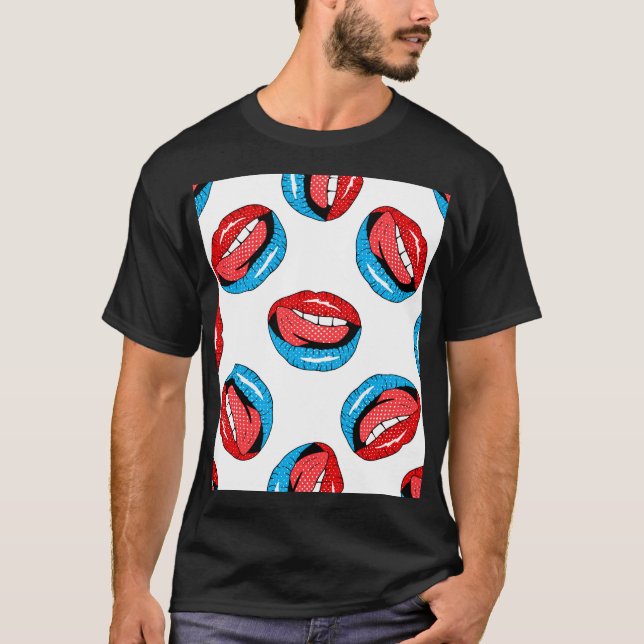 Tecknadens korrigeringsskyltar: Retro-popup T Shirt (Framsida)