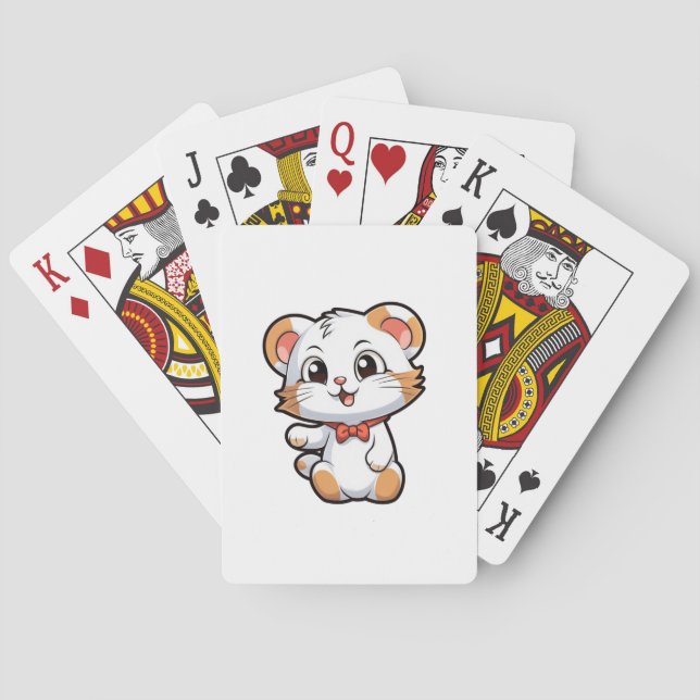Tecknadens musillustration casinokort (Baksidan)