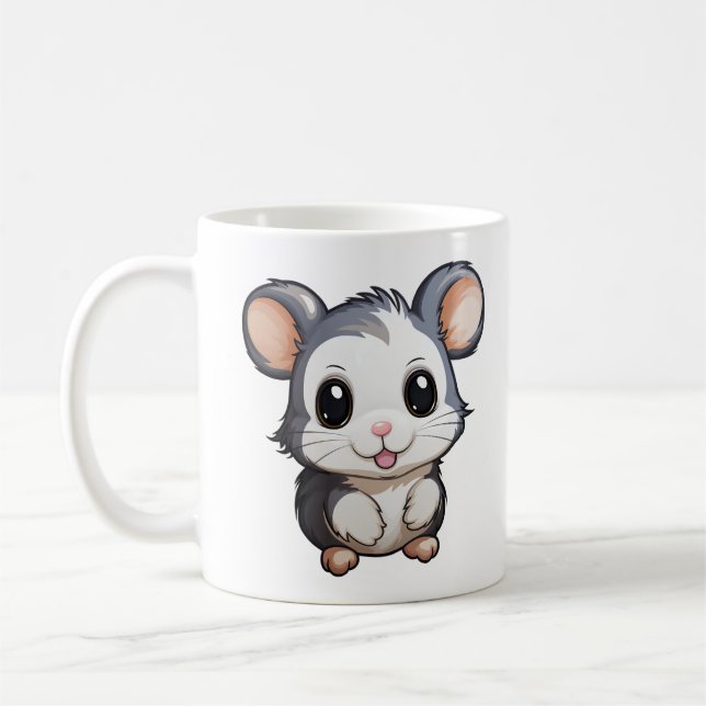 Tecknadens musillustration kaffemugg (Vänster)